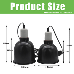 Abat-jour chauffant pour reptiles, lampe UVA UVB, chauffage pour tortue, lézard, serpent, reptile/animaux de compagnie, support de lampe pour amphibiens - Product Image 5