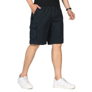 Short cargo en coton de haute qualité pour hommes 100% Short de sport et d'été écologique avec logo sur le devant - Product Image 1