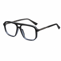 Monture de lunettes carrées de pilote classiques surdimensionnées # Montures de lunettes optiques vintage en acétate 60040 pour hommes et femmes, lunettes de prescription