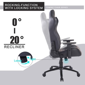 Échantillon gratuit à bascule pas cher Base large marque privée Racing Gamer 1pc ordinateur accoudoir pièces noir blanc <span class=keywords><strong>Recaro</strong></span> bureau chaise de jeu - Product Image 5
