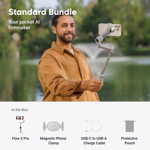 <span class=keywords><strong>Insta360</strong></span> <span class=keywords><strong>Flow</strong></span> 2 Pro Stabilisateur mobile Gimbal à main Stabilisateur à trois axes Suivi intelligent Portable et pliable - Product Image 4