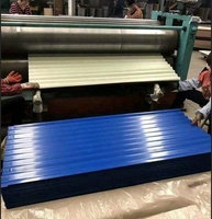Hojas de acero para techos corrugados de calibre 22 de alta resistencia, placa de Metal de hierro y Zinc recubierta de Color de 2mm de espesor para hojas de silos de Canadá