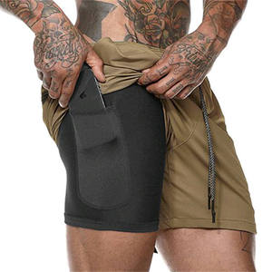 Custom Logo Men'S <strong>Sports</strong> <strong>Shorts</strong> Workout Running 2 in 1 <strong>Shorts</strong> Men Polyester Custom Mesh <strong>Shorts</strong> <strong>With</strong> <strong>Pockets</strong> - Product Image 4