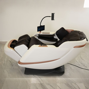 Fauteuil de massage à gravité zéro SL Rail, massage complet du corps avec massage du cou, des épaules, du dos, de la taille, des jambes et des pieds, utilisation à domicile, beige, blanc, marron, noir - Product Image 2