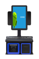 Caisse enregistreuse libre-service Zhongji AO11, système POS tout-en-un 15,6 pouces, Android OS, supermarché, RK3566/RK3676, 2 Go