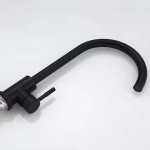 Robinet <span class=keywords><strong>de</strong></span> cuisine thermostatique à poignée unique en acier inoxydable 304, avec cartouche céramique, <span class=keywords><strong>bec</strong></span> pivotant à 360°, finition brossée, montage sur plan. - Product Image 2
