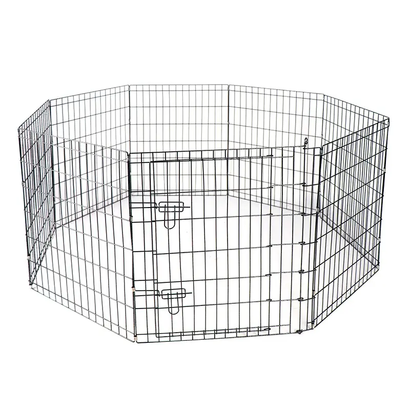 Indoor outdoor pet metal barrier playpen pet exercise iron fence dog cage