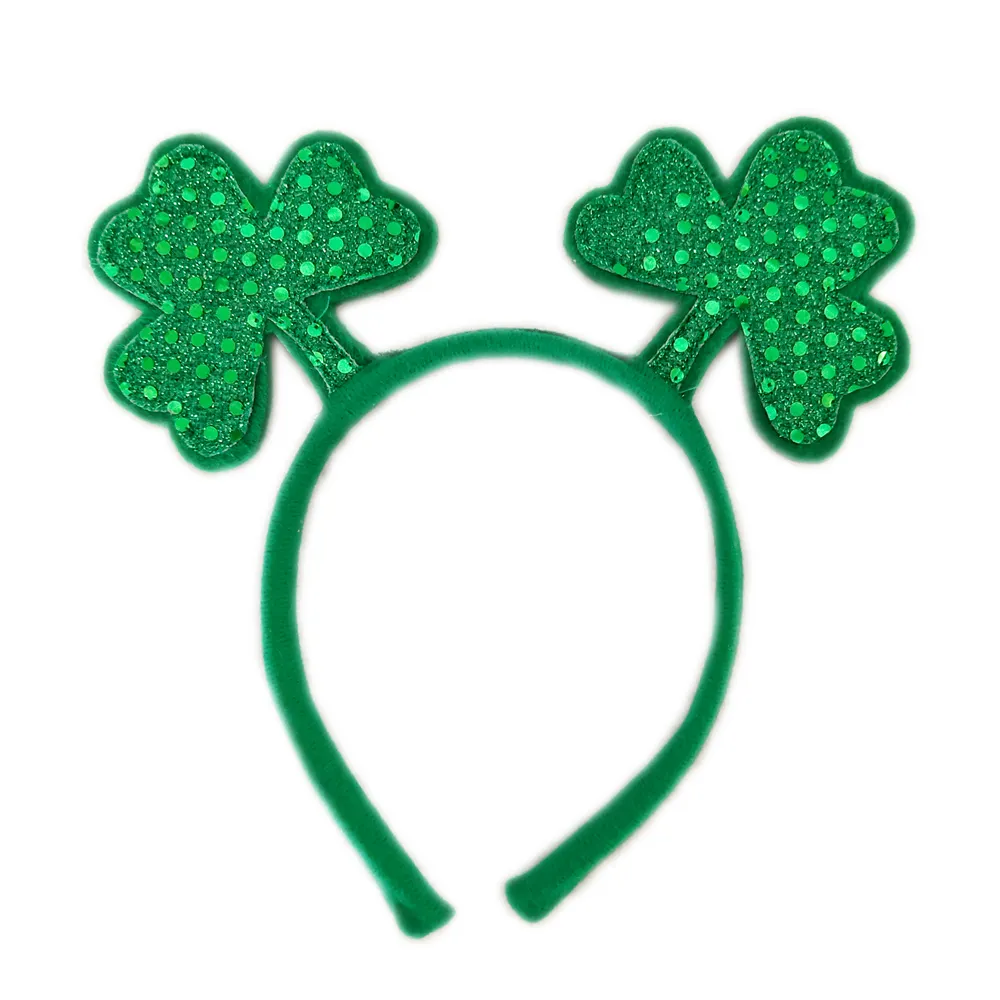 St. Patrick's day decor hair accessories lucky clover headband decoration holiday celebration