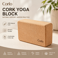 Blocs et briques de yoga en liège naturel haute densité écologiques pour la méditation, usage universel