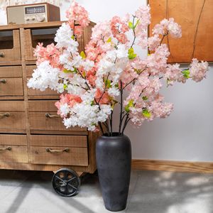 Bonsaï de fleurs artificielles CallaFloral, fleurs de cerisier blanches et rose champagne, pour décoration de mariage et de maison - Product Image 2