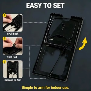 Reusable Metal Mouse Trap Heavy Duty Rat Catcher Fast <strong>Kill</strong> Rodent Control Bait Station for Home Warehouse Farm - Product Image 2