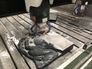 Machine de gravure laser CNC à tête simple/multiple pour la pierre, le <span class=keywords><strong>marbre</strong></span>, le granit – Machine de sculpture de précision pour pierres tombales et sculptures - Product Image 4