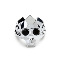 Loveher bijoux Vintage mode Vampire crâne anneau pour femmes en acier inoxydable anneaux 925 argent laiton bague de fiançailles pour cadeau