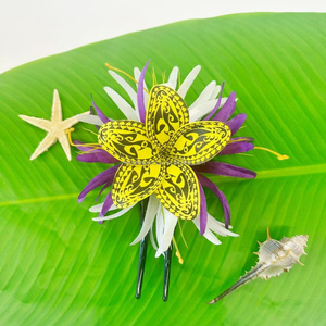 Tiara <span class=keywords><strong>Hawaiana</strong></span> de Conchas para Mujer, con Diseño de <span class=keywords><strong>Tortuga</strong></span> Tropical y Tatuajes Tribales, Plumerias, para Bodas en la Playa, Fiestas Luau, 16 cm - Product Image 4