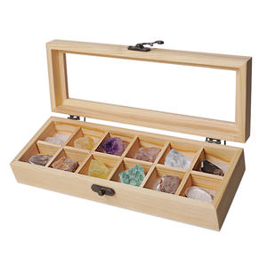 Ensemble cadeau élégant de 12 cristaux Feng Shui et boîte de grille de spécimen de <span class=keywords><strong>jade</strong></span> comprenant du <span class=keywords><strong>jade</strong></span> citrine d'améthyste et plus encore - Product Image 2