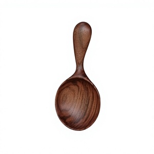 Cuillère à café en bois écologique avec long manche, capacité de 10 à 30 ml, finition miroir, design classique pour la maison et la cuisine - Product Image 2