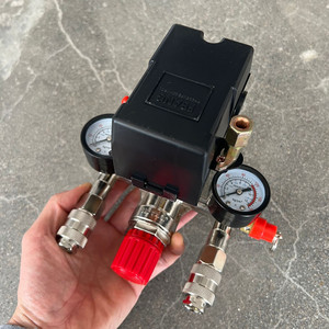 Bama Air Pressure Regulator With FBANG Switch European <b>Quick</b> Coupling Alloy Steel Pneumatic Parts - Product Image 1