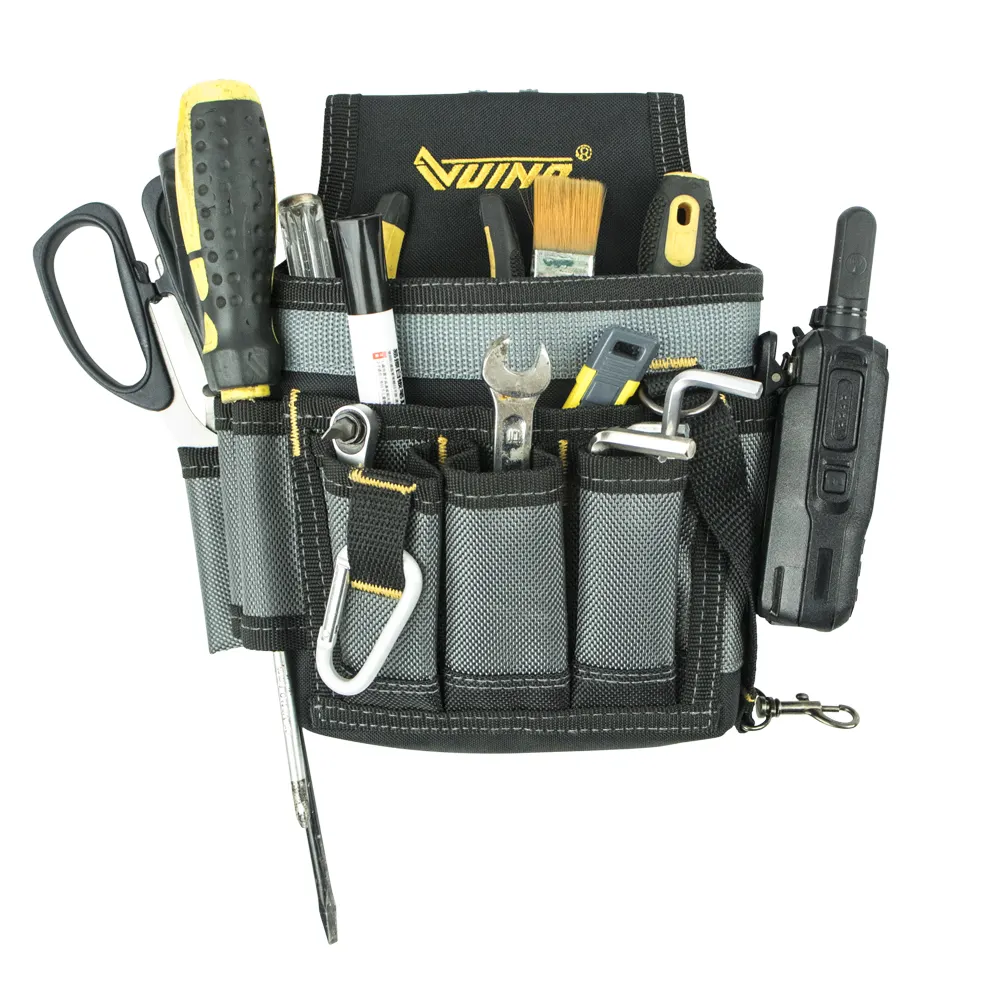 VUINO Bolsa de ferramentas para eletricista, bolsa pequena portátil de nylon e poliéster à prova d'água para armazenamento de ferramentas