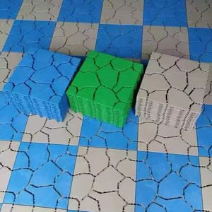 Azulejos de terraza entrelazados de Instalación rápida DIY Pisos de paredes universales. Piedra natural fácil de bloquear + base de rejilla reciclada - Product Image 5