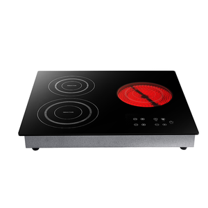 Fornello a Induzione Elettrico in Ceramica a 3 Fuochi, Piano Cottura da Appoggio per Cucina Domestica - Product Image 2