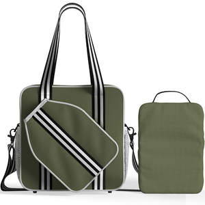Bolsa de mano personalizada de lujo para mujer, deporte, bádminton, Pickleball, tenis, paleta, raqueta, nevera, <span class=keywords><strong>bolso</strong></span> de mano para mujer con gancho de valla de refrigeración aislado - Product Image 1