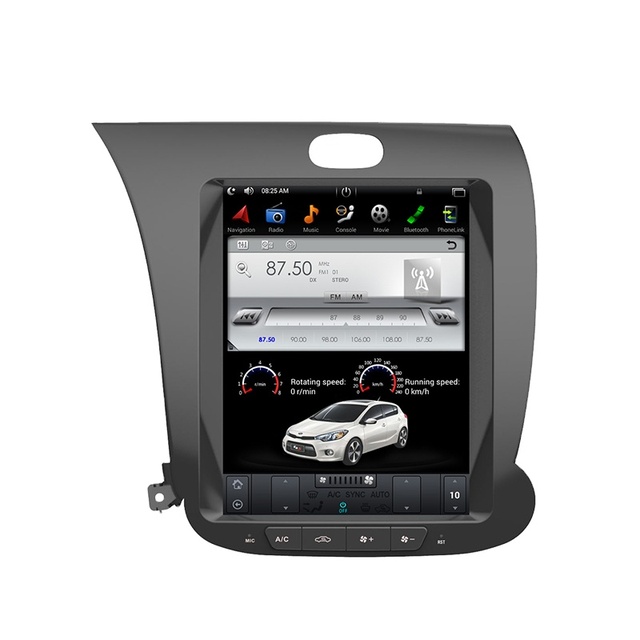 High Fashion 10.4 Inch Car Screen Car Stereo Radio Car Player Video Player GPS Navigation for KIA CERATO/K3/FORTE 2013-
