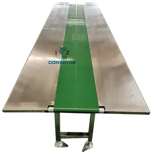 IVZ bant konveyör paslanmaz çelik çalışma masası karton taşıma için