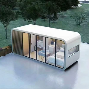 Prefabricated apple Cabin 20 ft Container Home Hurricane Proof Modular Prefab House Luxury 2 Bedroom 1 Bath House - Product Image 1