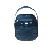 Mini Altavoz Karaoke Portátil 5.3 con Luces LED RGB, Carcasa de Bambú, Micrófono Integrado, Control Remoto, Compatible con Aplicaciones, Batería de 1000-2000mAh para Niños
