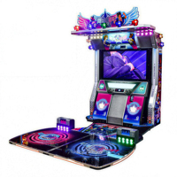 Machine de jeu d'arcade populaire à monnayeur, flipper, vidéo, danse et musique, en acier inoxydable, pour parcs d'attractions intérieurs