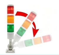 Lampu Menara Tumpuk Tiga Warna WiFi Nirkabel Andon 9-36V DC HTTP Post API untuk Otomasi Pabrik MES