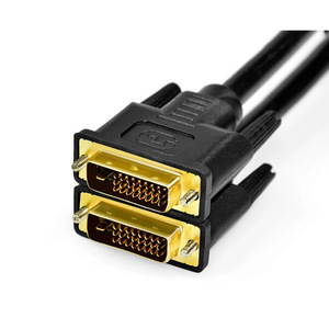 Cable DVI 24+1 Macho a Macho, Chapado en Oro, Conexión para Monitor, Resolución 1080P, Revestimiento de PVC con Blindaje Trenzado - Product Image 4