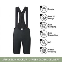 Cuissard de cyclisme personnalisé noir haute compression, kit professionnel sur mesure, faible MOQ 10 pièces, conception 3D gratuite, vente en gros