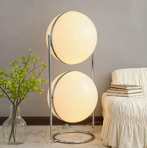 Lampe de table contemporaine en fer avec verre opale, alimentée par courant alternatif, éclairage décoratif pour la maison, chambre à coucher, chevet - Product Image 4