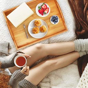 <span class=keywords><strong>Plateau</strong></span> en bambou sain pour servir le petit-déjeuner au restaurant, <span class=keywords><strong>plateau</strong></span> de <span class=keywords><strong>lit</strong></span>, <span class=keywords><strong>plateau</strong></span> de service alimentaire en bambou et en bois avec poignée pour hôtel - Product Image 6