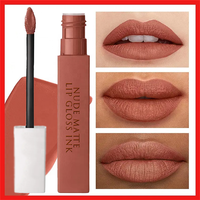 Vente chaude bio brillant à lèvres végétalien liquide rouge à lèvres nude mat liquide brillant à lèvres marques privées imperméable longue durée