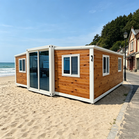 Maison conteneur de luxe en acier extensible de qualité supérieure pour repas en plein air et utilisation comme bar à domicile, installation facile, prix bas