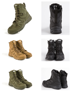 Botas de Desierto DFA1208 WD en Color Verde Caqui y Marrón Coyote, de Gamuza Verde, para Campamento, Caza, Entrenamiento de Guardabosques - Product Image 6