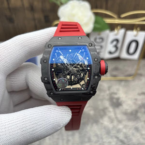 Reloj Mecánico de Lujo para Hombre RM 35-02, Caja de Fibra de Carbono, Movimiento Tourbillon, Cristal de Zafiro, Correa de Caucho, Reloj de Negocios. - Product Image 1