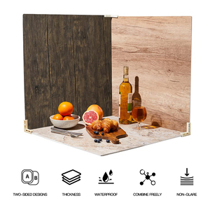 Bán buôn 40*40cm PVC bọt ảnh tấm nền màu rắn không thấm nước gỗ Backdrop Studio nhiếp ảnh thực phẩm studio chụp - Product Image 1