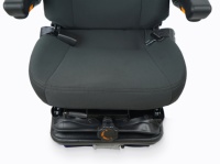 YS15 Siège conducteur à suspension en cuir PVC Conception de siège de voiture améliorée avec type de dossier réglable pour bus, yacht et sport