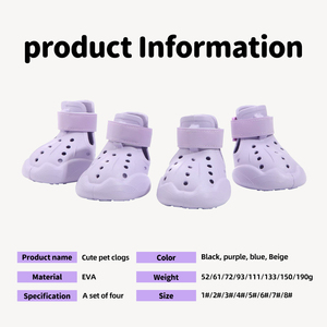 Nouvelles Chaussures pour Chien en EVA Respirantes Effet Estival pour la Marche en Extérieur sur Pavés Chauds – Fabrication Directe Usine - Product Image 2