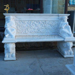 Zandsteen Marmeren Tafel En Bankset Voor Gebruik Buitenshuis - Product Image 6