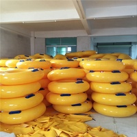 Bouée de natation en PVC Durable, Double anneau de natation gonflable en caoutchouc, flotteur de piscine