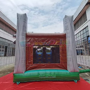 Château gonflable commercial sur le thème des dinosaures pour les enfants Combo de toboggan pour la fête Jumping House Toboggan gonflable préféré des enfants - Product Image 2