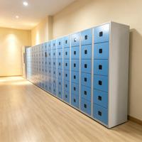 Casier intelligent en acier galvanisé pour colis, système de casiers de bureau avec connexion PN/RFID/QR, casier intelligent CE, reconnaissance automatique pour gymnases et écoles