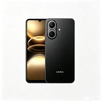 هاتف ذكي LESIA 4G بمعالج Deca Core Snapdragon وذاكرة 3 جيجابايت/64 جيجابايت، أسود، شاشة LCD 1.7 بوصة بتردد 120 هرتز، بطارية 5200 مللي أمبير، كاميرا مزدوجة 32 ميجابكسل، شريحتي اتصال، إنجليزي، أندرويد