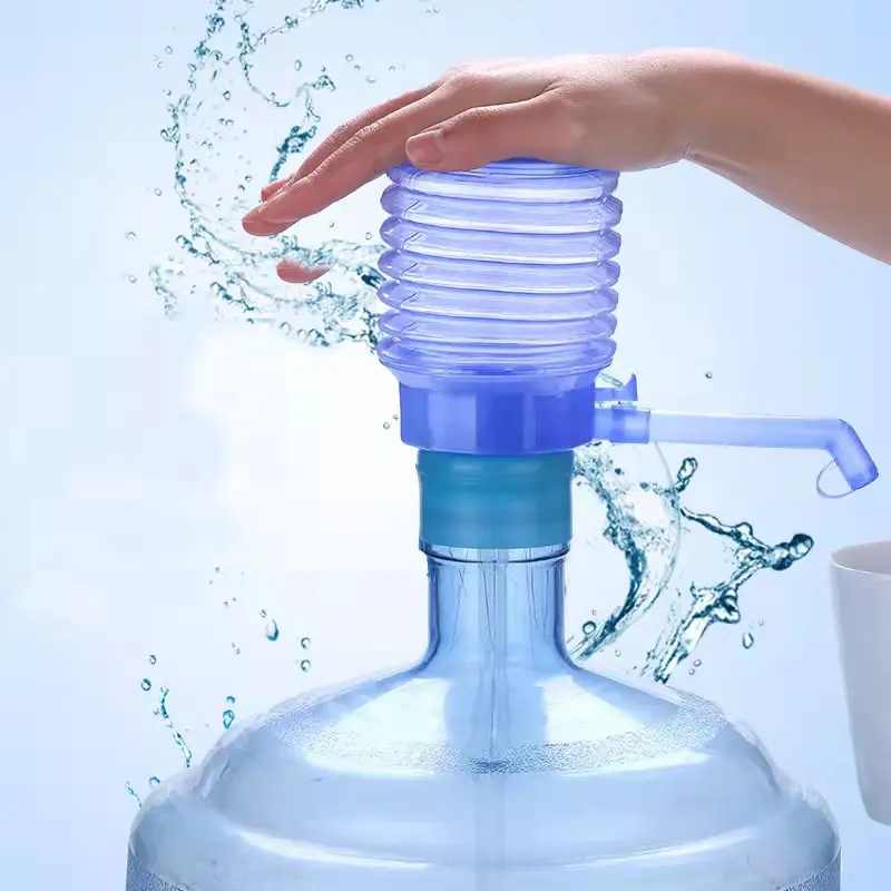 पानी की बोतल पंप डेस्कटॉप नीले जैतून पानी हाथ पंप की कीमत 50 प्लास्टिक फैक्टरी गर्म बिक्री