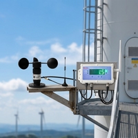 Capteur de vitesse du vent sans fil RK150-01 pour ascenseur de service de tour éolienne, relais 10A pour plateforme interne, sécurité des travaux en haute altitude