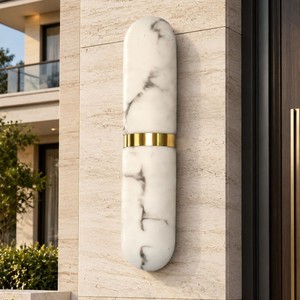 Lámpara de Pared Exterior Moderna de Imitación Mármol, 20W, LED Impermeable, para Villa, Patio, Pilar - Product Image 2